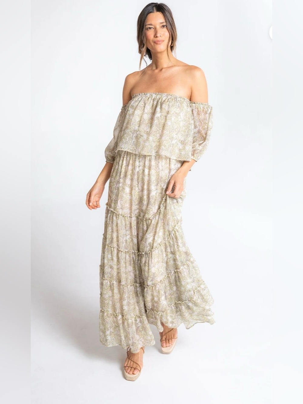Lovestitch Violette Off the Shoulder Maxi Dress